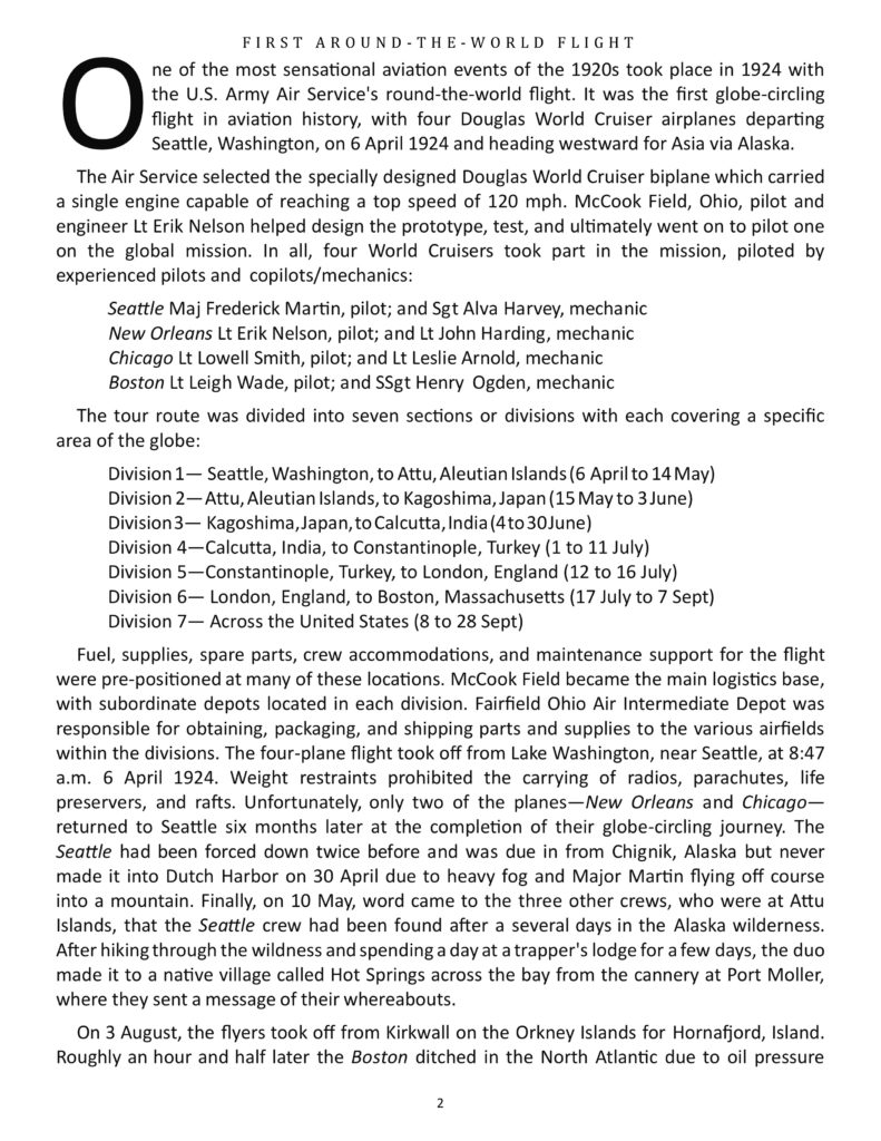 First Around the World Flight A Look Back Article 2